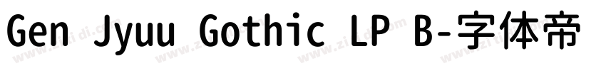 Gen Jyuu Gothic LP B字体转换